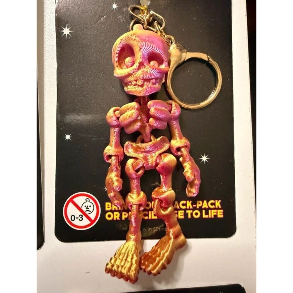 12pc 3D Skeleton Keychain Lot โ Halloween Reseller Bundle - Picture 7 of 9